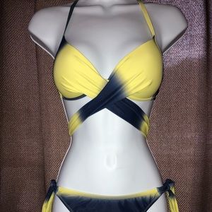 Yellow and Blue Bikini